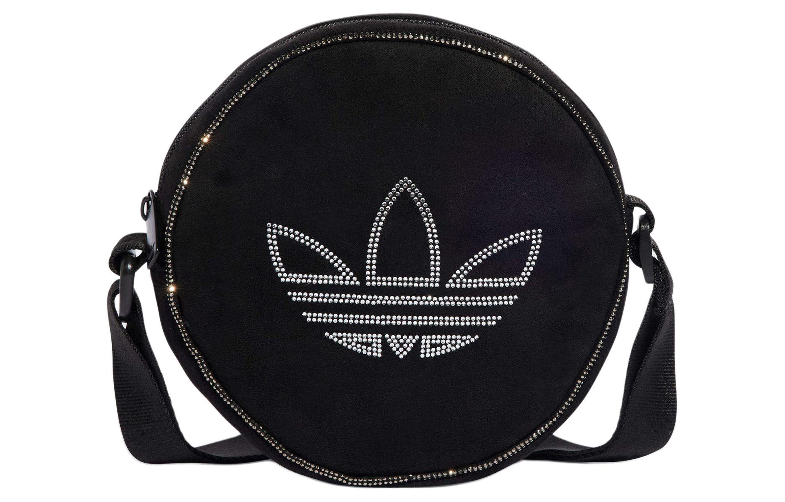

Adidas Originals Trefoil Eco Friendly Polyester Small Round Bag, Shoulder Bag, Crossbody Bag Regular Women s Black IT7387