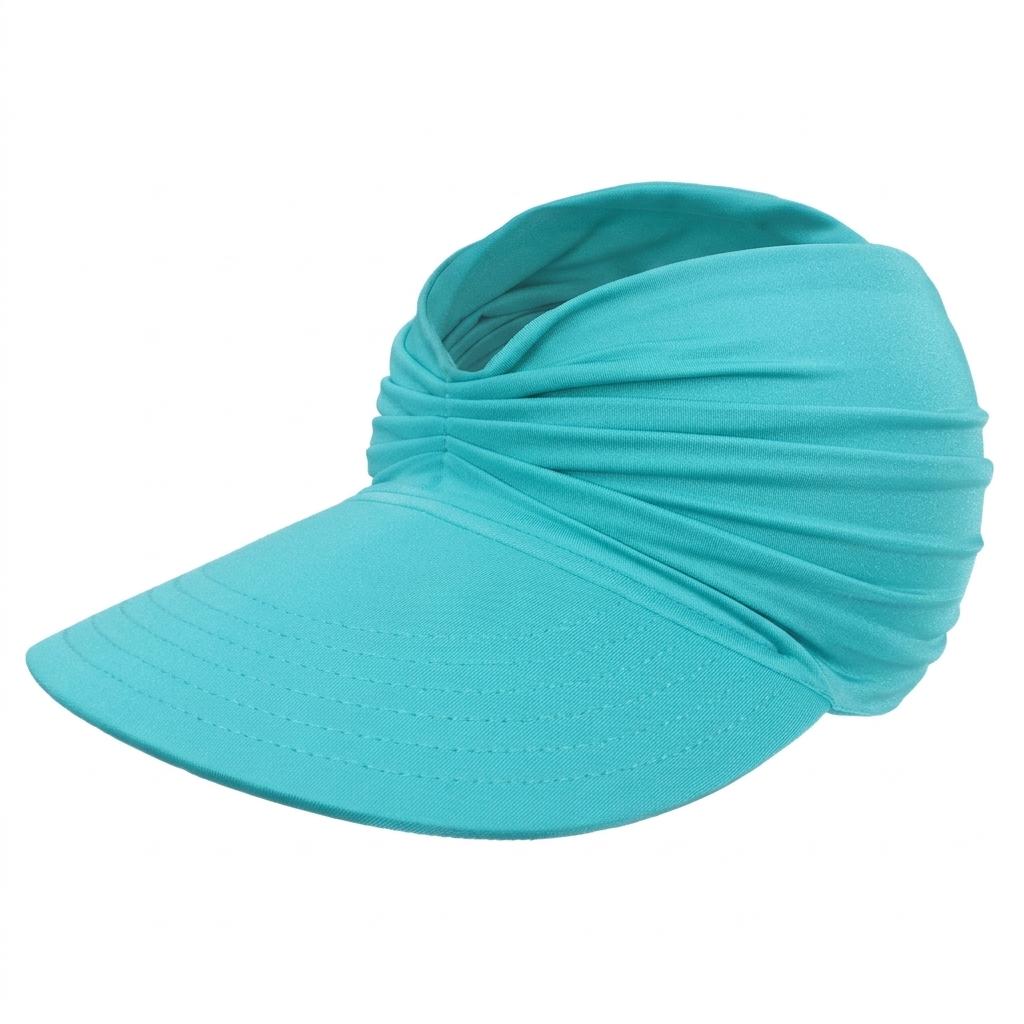 Women Sun Visor Hat UPF50+ Wide Brim Open Top Breathable Sunhat Adjustable Outdoor Beach Hiking Cycling Cap