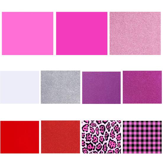 Vinylová fólie na nápisy Snadné stříhání Třpytivá Dobrá přilnavost Umělá kůže Umělá kůže Western Valentine Day Heat Transfer Fólie Šití Použití