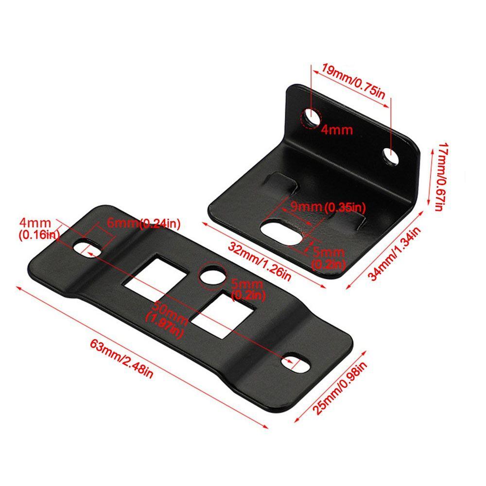 4Pcs L Shaped Cabinet Corner Code Metal Two in One Insert Modern Fixing Buckle  Hardware Accessories