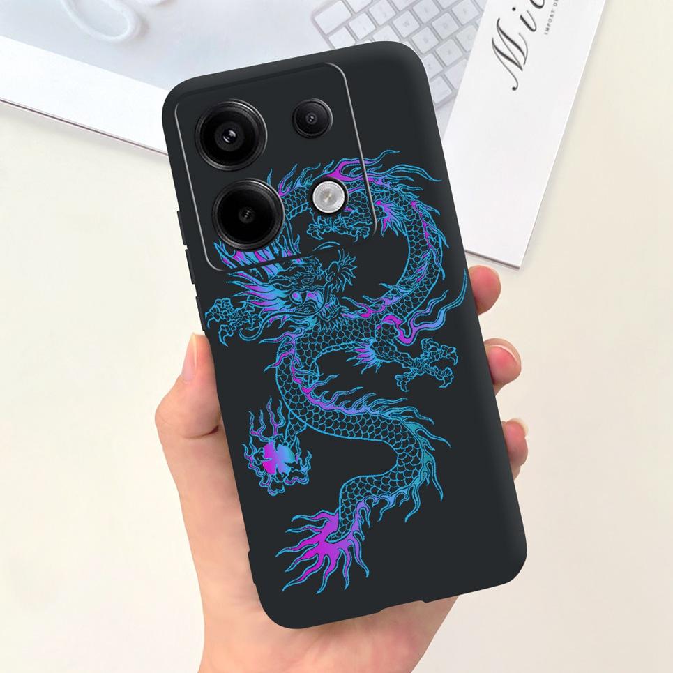 For Xiaomi Poco X6 Pro 5G Phone Case Xiaomi Poco M6 Pro 4G Back Cover Cartoon Cool Style Child's Coque Funda Soft Silicone TPU