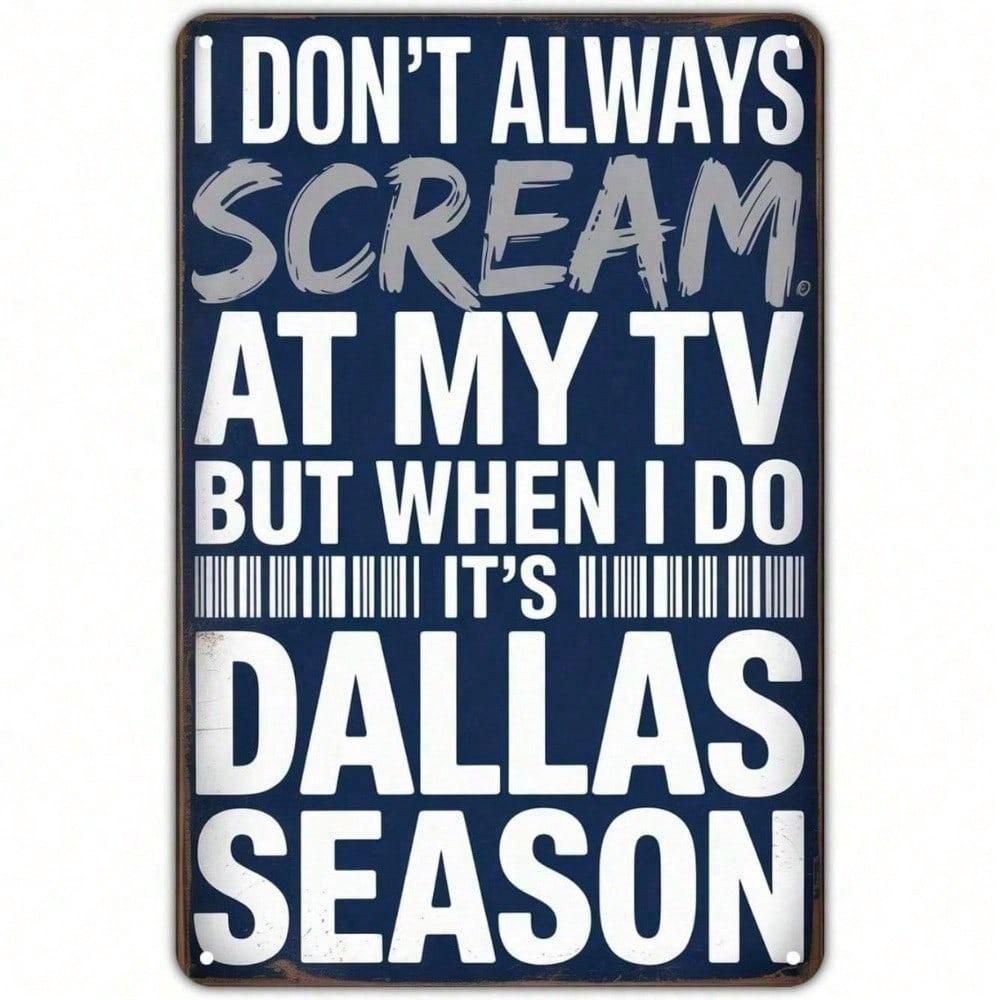 

Dallas Cowboys Tin Sign Vintage Metal Wall Decor for Home Bar Man Cave Gift 20x30cm