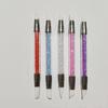Dual Head Silicone Nail Sculpture Pen, Nail Art Carving Brush, Manicure Tool for Sticker Pressing, Mirror Powder Application