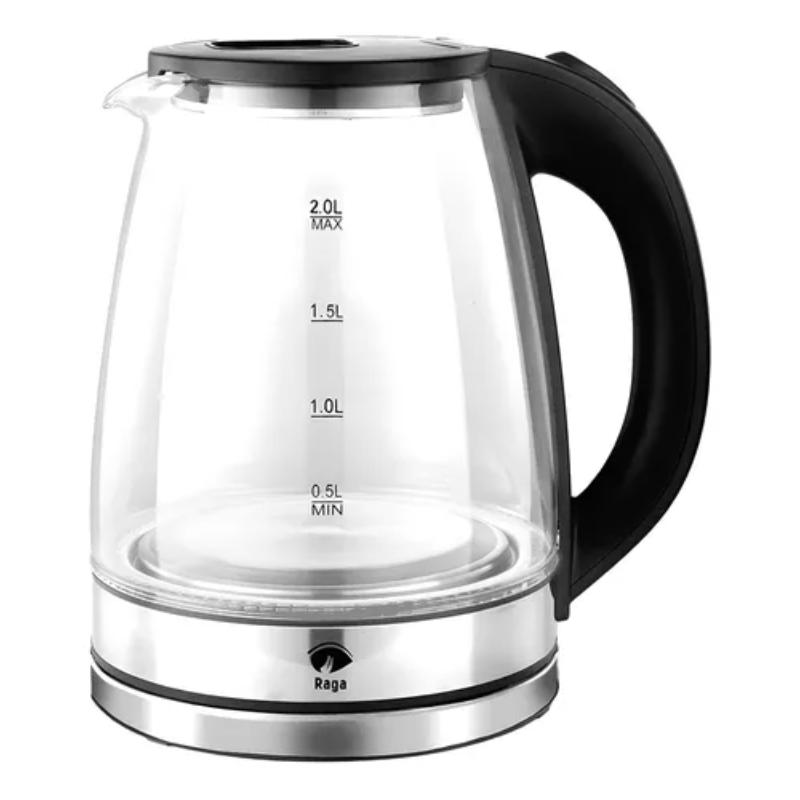 Kettle Kettle C/glass Kettle 2 LT Stainless Steel.   Kettle