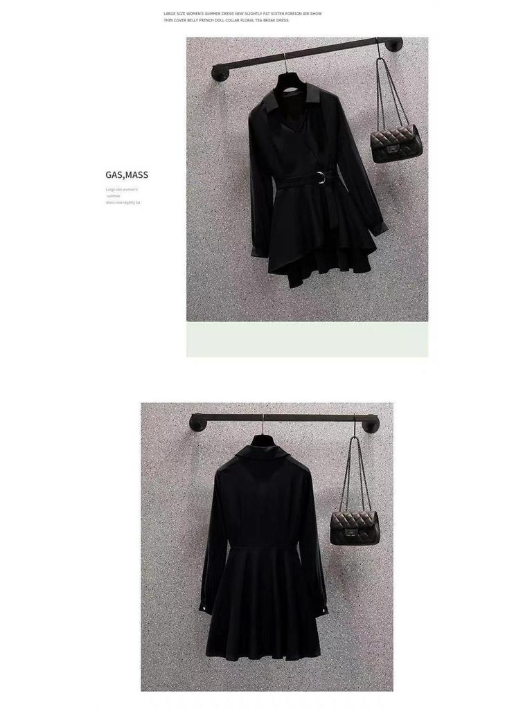 Blouse d'été amincissante à manches longues pour femmes grandes tailles