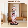 Boneca Gueixa Japonesa Étnica de 23cm, Estatueta Colecionável, Estátua de Menina Quimono Vintage para Mesa