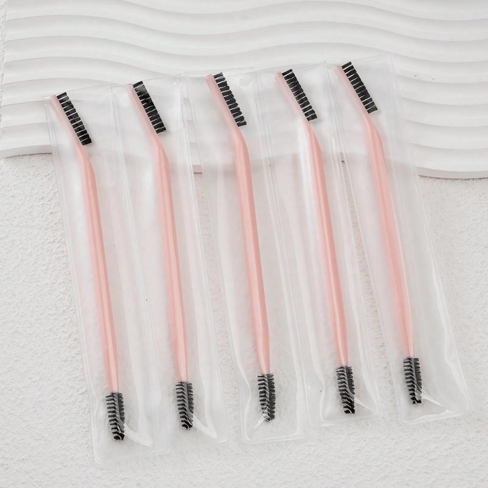 1pc Refreshed Version Beginners' Beauty Brush For Eye Makeup, Dual-Ended Eyelash Comb & Spiral Eyebrow Brush, Portable