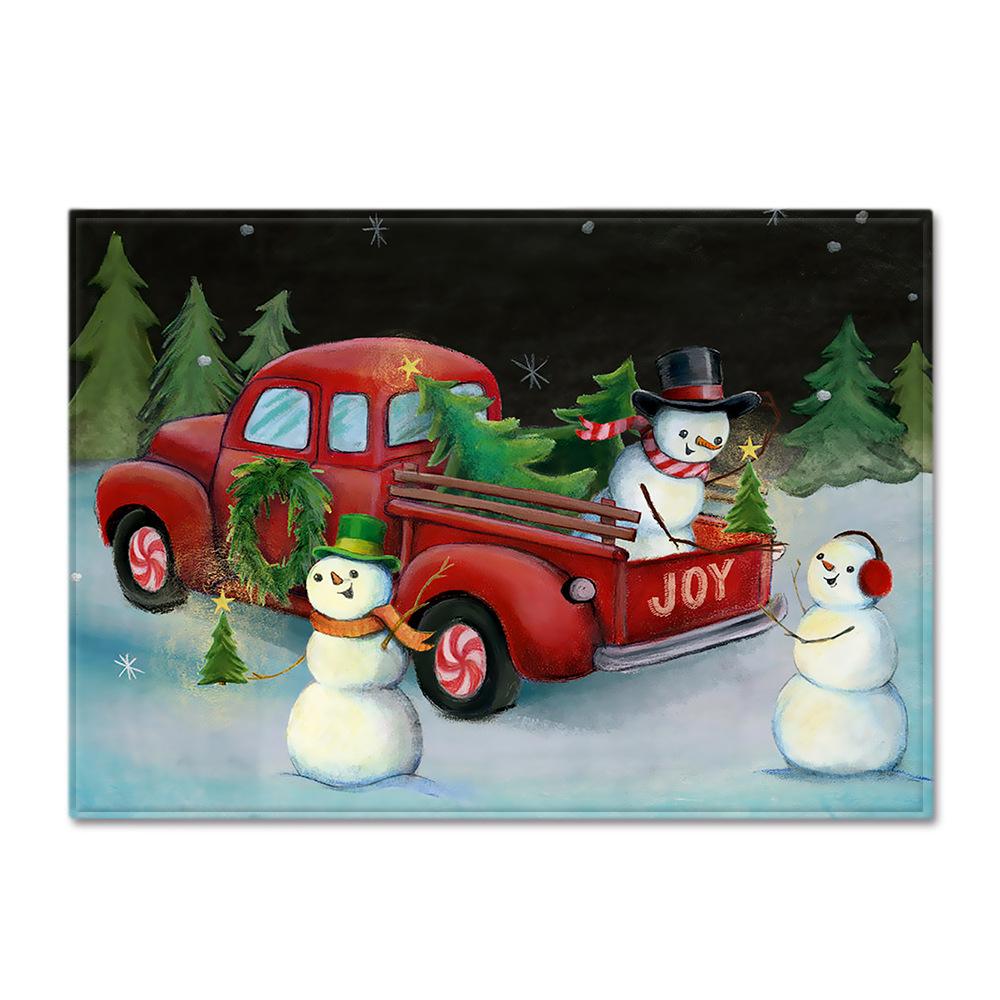 Living Room Carpet Merry Christmas Bedroom Floor Mat Doormat For Europe And The United States