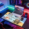 Custom Name Personalized Bluey Pattern Mousepad, Laptop PC Desk Mat, Decorative Desk Mat for Home Keyboard Pad Gift