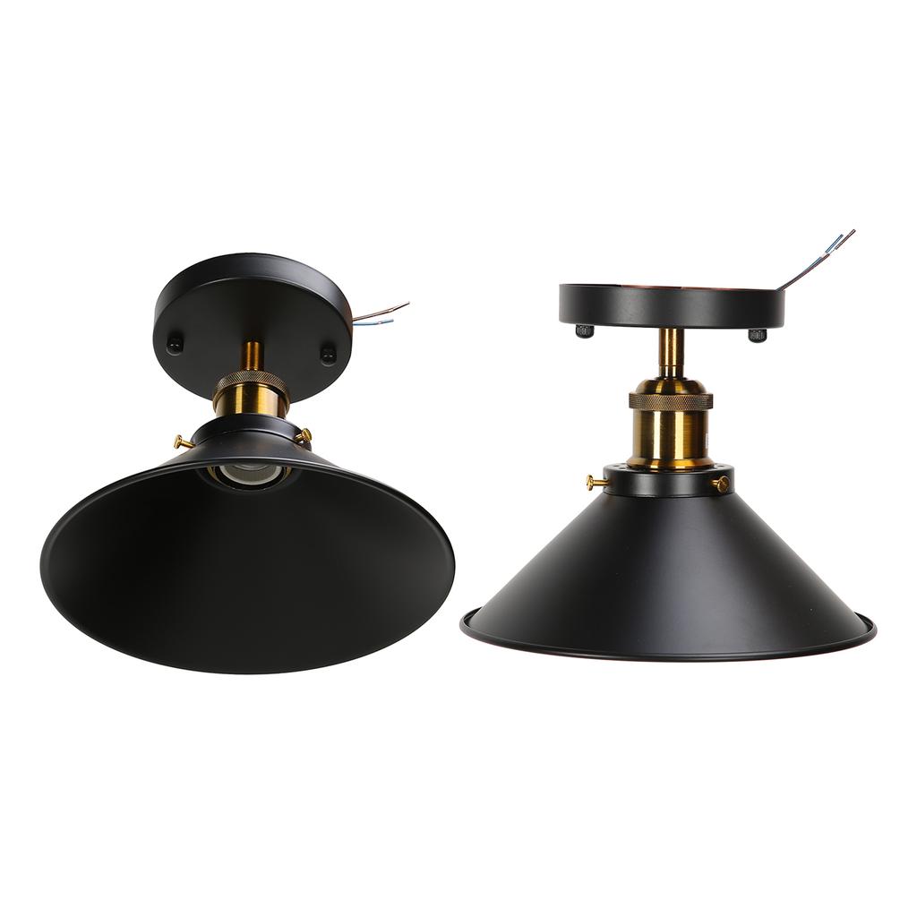 E27 Ceiling Light Industrial Black Wrought Iron Ceiling Lamp for Farm Kitchen Corridor 85?240V