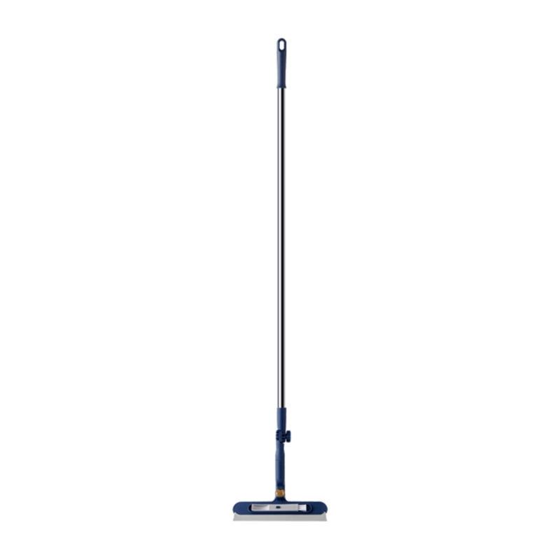

Window Wiper Squeegee Glass Scrubber Double Sided Brush And Rotating Head Extendable Handle синий