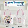 Cartoon Crayon Shin-chan Canvas Tote Bag for Kids & Women