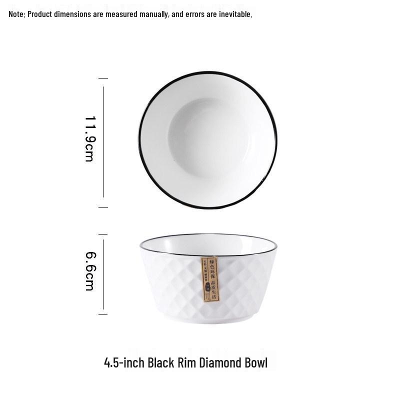 2025 Light Luxury Ceramic 10-Piece Bowl and Chopstick Set – Modern Tableware for Home and Housewarming Gifts