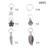 60/80/110/35 Pcs Clips Jewelry Tubes Charms Braids Beads Hair Cuffs African Dreadlocks Hair Braid Hair Decorations