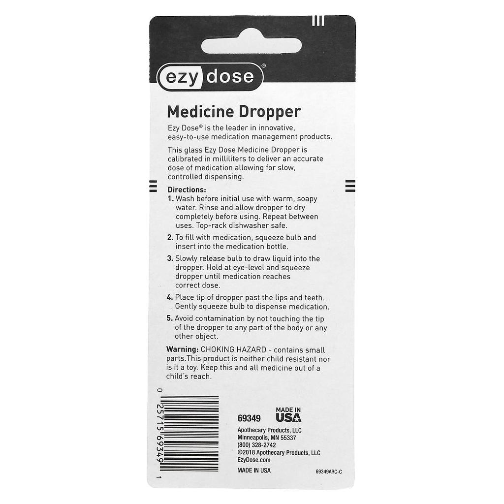 Farmaceutyczna szklana kroplówka, 1 szt.