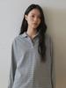 UNNOUT Minimal Collared T-Shirt Gray