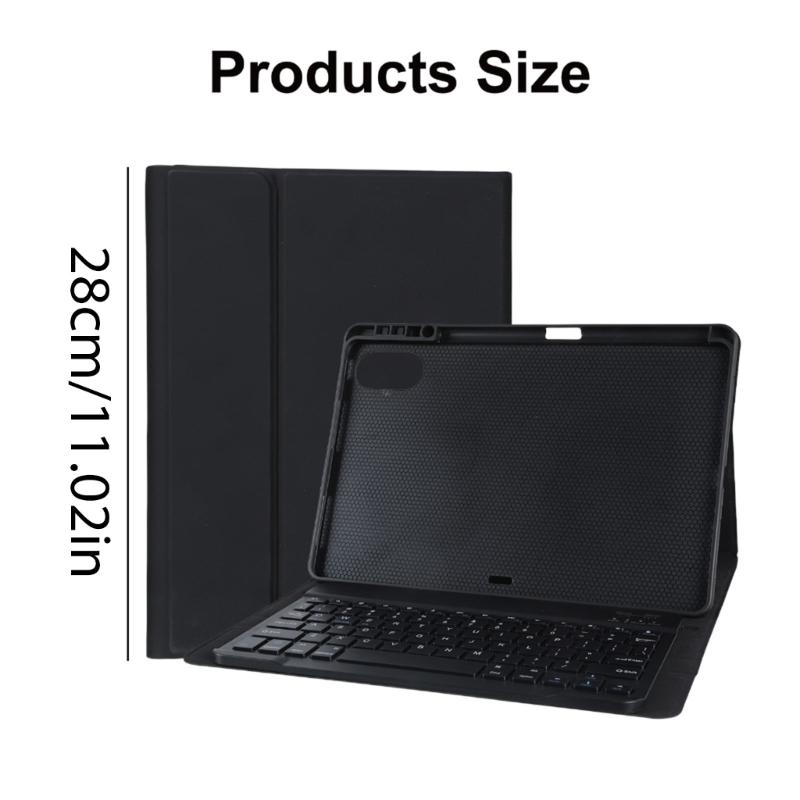Magnetic Keyboard Case for Pad 9Pro 12.1in Tablets Protector Detachable Leather Cover Enhances Productivity
