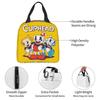 Custom Cupheads Resuable Lunch Box Women Men Leakproof Shooting Game Cooler Thermal Food Insulated Lunch Bag Office Work