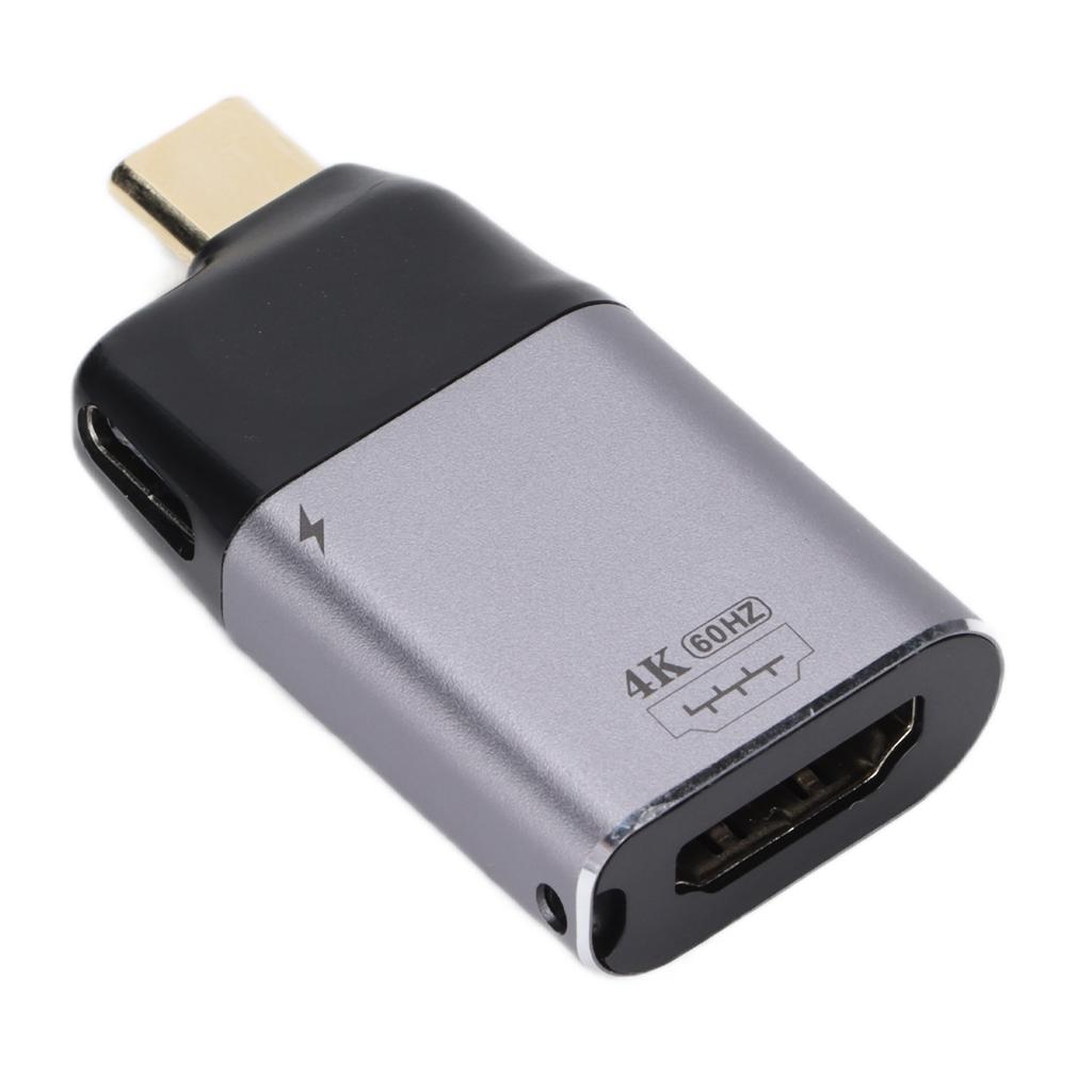TypeC To HDMultimedia Interface Adapter with Power Port Portable Durable 4K Resolution TypeC Adapter