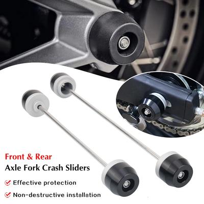 Motorcycle Accessories Front & Rear Axle Fork Crash Sliders Wheel Protector For S1000R S1000XR S1000RR 2010-2025 2023