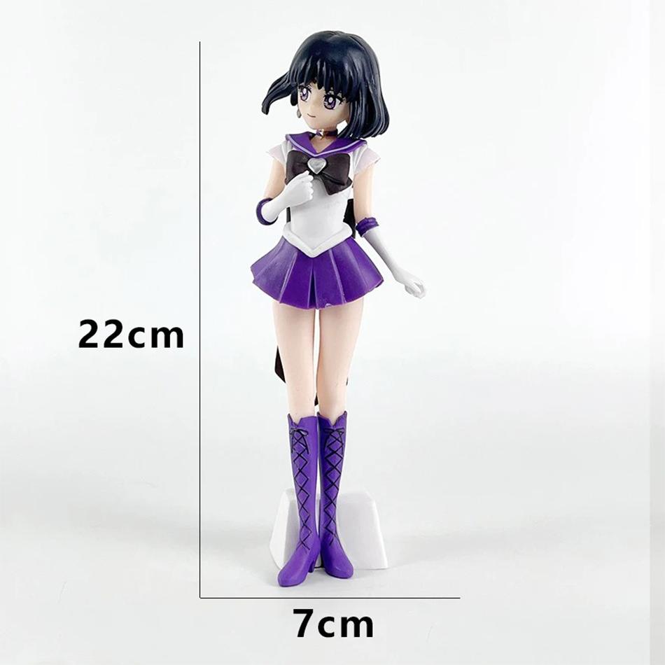23cm Anime Sailor Moon Meiou Setsuna Figure GLITTER&GLAMOURS Kaiou Michiru Tenoh Haruka Tomoe aru Action Figurine Toy Gift