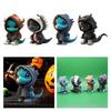 Dinosaur Statue Desk Resin Collectable Figurine Halloween Elf Decoration for Bedroom Cabinet Bookshelf Restaurant Apartment