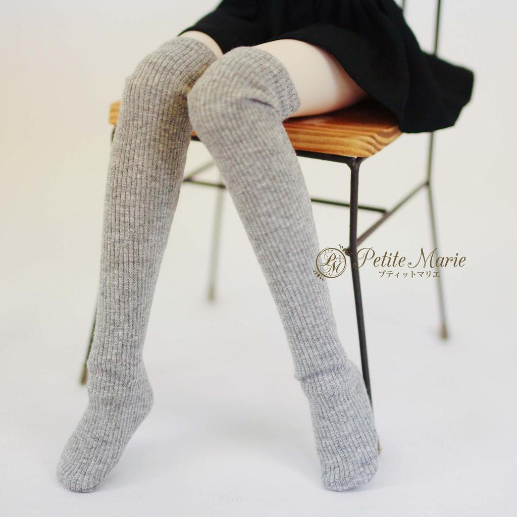 Petite Marie Scale Kompatibel Einfacher Bär Teleco Licht Lässig 40cm BJD Puppenkleidung 1/3 MDD/MSD Socken, 3-teiliges Set, Kniestrümpfe, Overknees