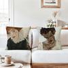 Austrian Painter E-Egon S-Schiele Pillow Case Office Cushions Suitable For Sofa Car Bedroom Decorative Cushion Cover