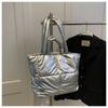 Large-capacity Bag Women's Autumn and Winter New Down Jacket Bag Trendy Versatile Portable Shoulder Bag Tote Bag