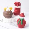 Christmas Seires Candle Silicone Mold DIY 3D Christmas Snowman Elk Bell Socks Scented Plaster Resin Mold Party Decor Craft Gifts