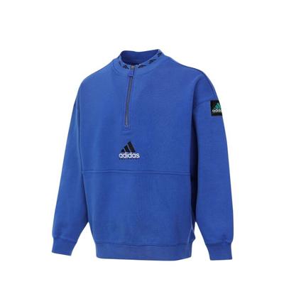 Equipment Series SS25 EQT Fleece HZ Mode Bequem Vielseitig Fleece Langarm Sweatshirt Herren Sweatshirt Blau JD0643