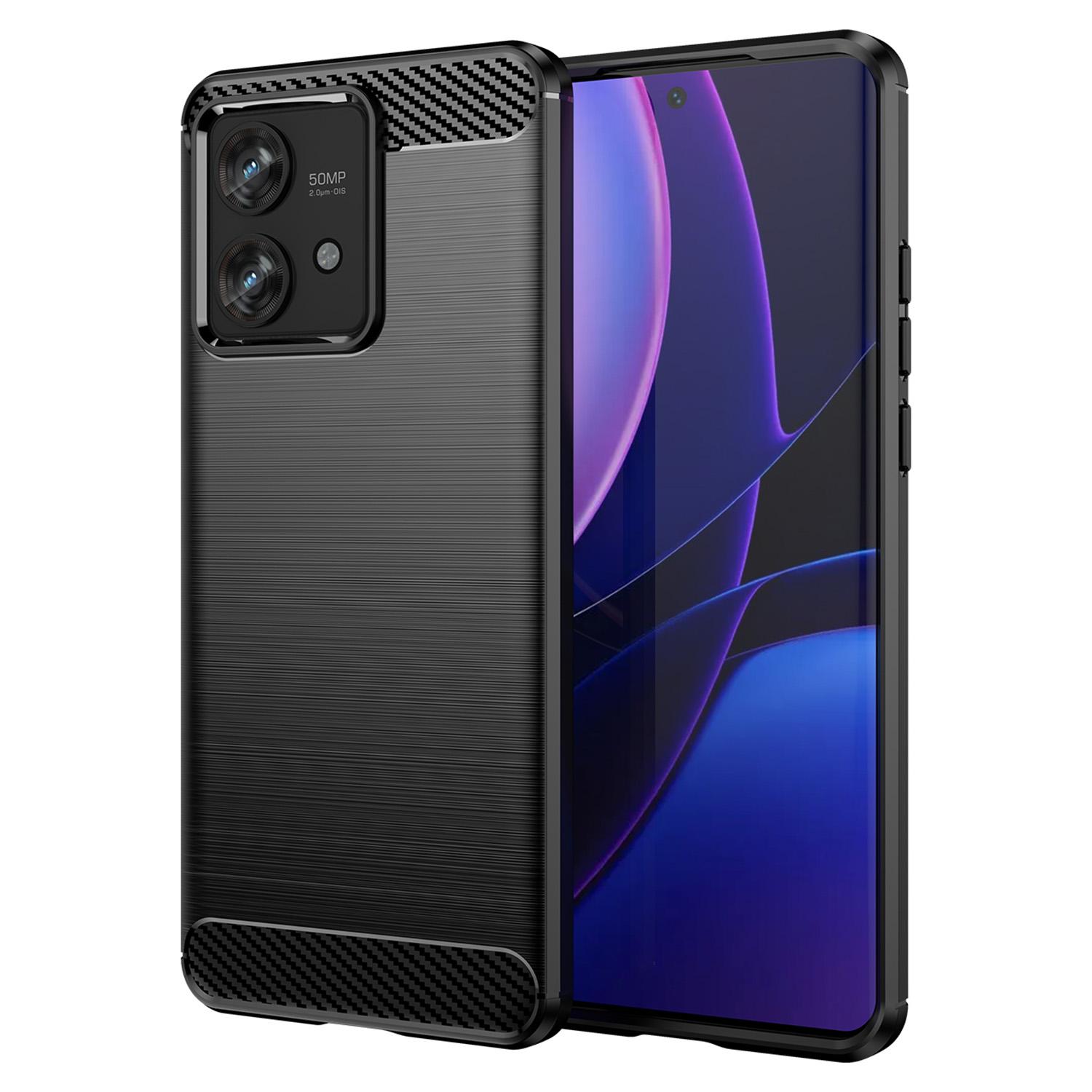 

TPU Phone Shell for Motorola Edge 40 Neo 5G Case Carbon Fiber Texture Cover Black