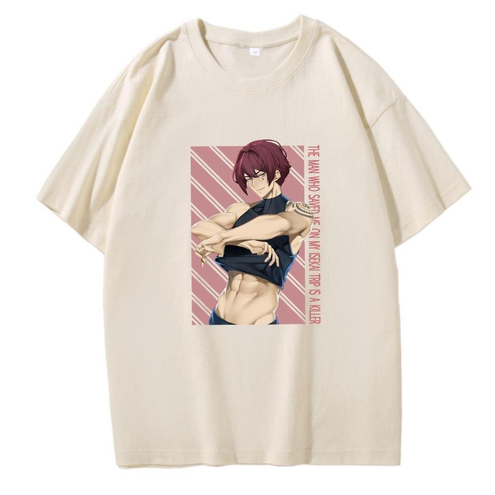 2022 Manga The Man Who Saved Me On My Isekai Trip Is a Killer T-Shirt  Männer Frauen Shirts Sommer Hip Hop Harajuku 100 Baumwolle Drucke günstig  kaufen — Preis, kostenloser Versand, echte
