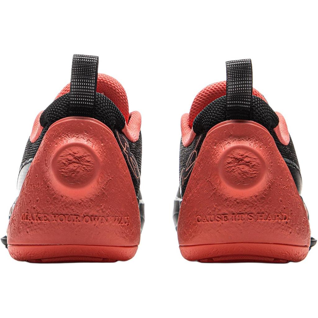 Li Ning Kids Basketball Synthetic Leather Soft Comfortable Non-Slip Shock Absorbing Durable Rebound Support Low-Top Kids Basketball Shoes YKBV048-5
