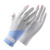New Sun Protection Gloves for Women Thin UV Proof and Non slip Breathable Ice Silk Cool Driving Tram Ride