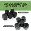 WZP 10PCS Car AC Service Valve Cap Kit, 13mm Low & 16mm High Pressure Cap | Leak-Proof Air Conditioning Sealing Caps, A/C Low Pressure Port Cap