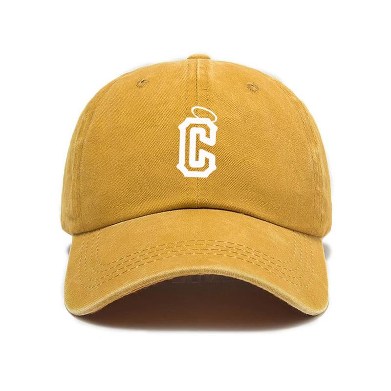 Washed Denim Baseball Cap Outdoor Casual Printed Hat Men and Women Same Style Korean Style Sun Hat Sports Peaked Cap