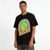 St. Patrick's Day Lucky Clover Rainbow Print T-Shirt Casual Loose Fit Unisex Top Pure Cotton T-shirt