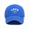 Versatile simple letter printing washed old soft top baseball cap unisex comfortable fashion baseball cap