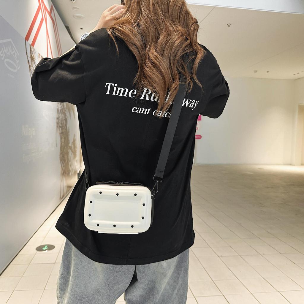 Men's Crossbody Bag: Simple, Versatile, Casual Single-Shoulder Commuter Bag, Soft Shell, Phone Holder, Small Square Design.