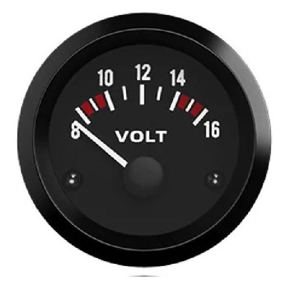 Vehicle Meter 12V Automobile Car Gauge 2" 52mm Water Temp Oil Temp Oil Press Fuel Volts Oil press kg Ammeter Gauge Black Shell
