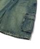 MAINBOOTH Vintage Cargo Denim Shorts(Blue)