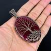 Tree Of Life Ruby Pendant, 999 Copper Wire Wrap Pendant Gemstone Jewelry, Handmade Pendant Amazing Jewelry, Gift For Her