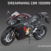 Große Größe 1/9 Maßstab Honda Dreamwing CBR 1000RR Legierungs-Motorradmodell Sammlung Echte Autorisierung Motorrad Spielzeug Miniatur