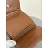 Used Celine Macadam PVC X Leather Beige Trifold Wallet Cw488
