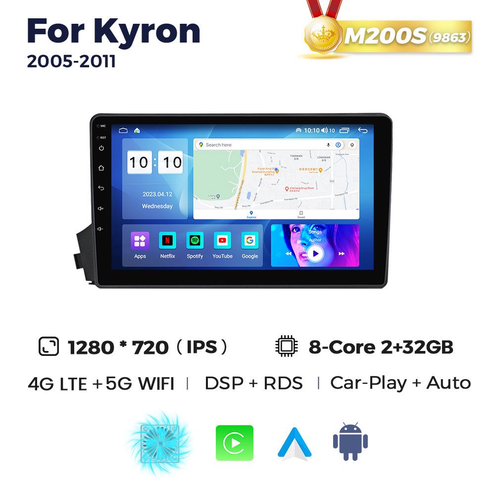 Compatible with SsangYong Kyron 2005-2011: Car Navigation with Wireless CarPlay