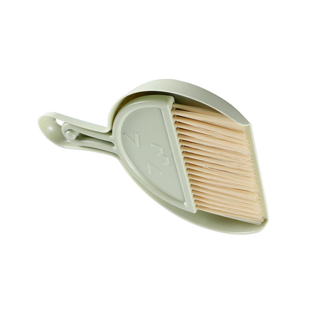 Mini Broom Dustpan Set Smile Face Plastic Handheld Efficient Cleaning Portable Tiny Brush Dustpan