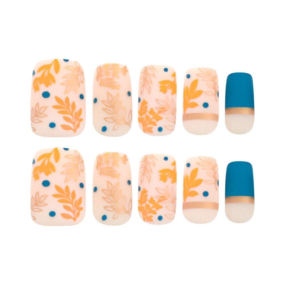 French False Nails White Edge Nail Tips New Fake Nials  Women Girls