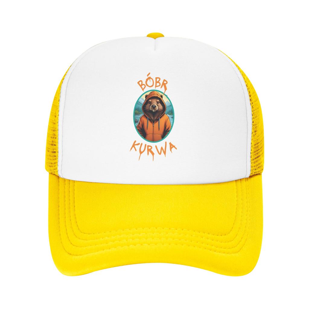 Bóbr Kurwa, The Polish Beaver  Mesh Sun Hats  Hiking Fishing Sun-Proof Baseball Caps Men Adult Streetwear Design Hip Hop Hats