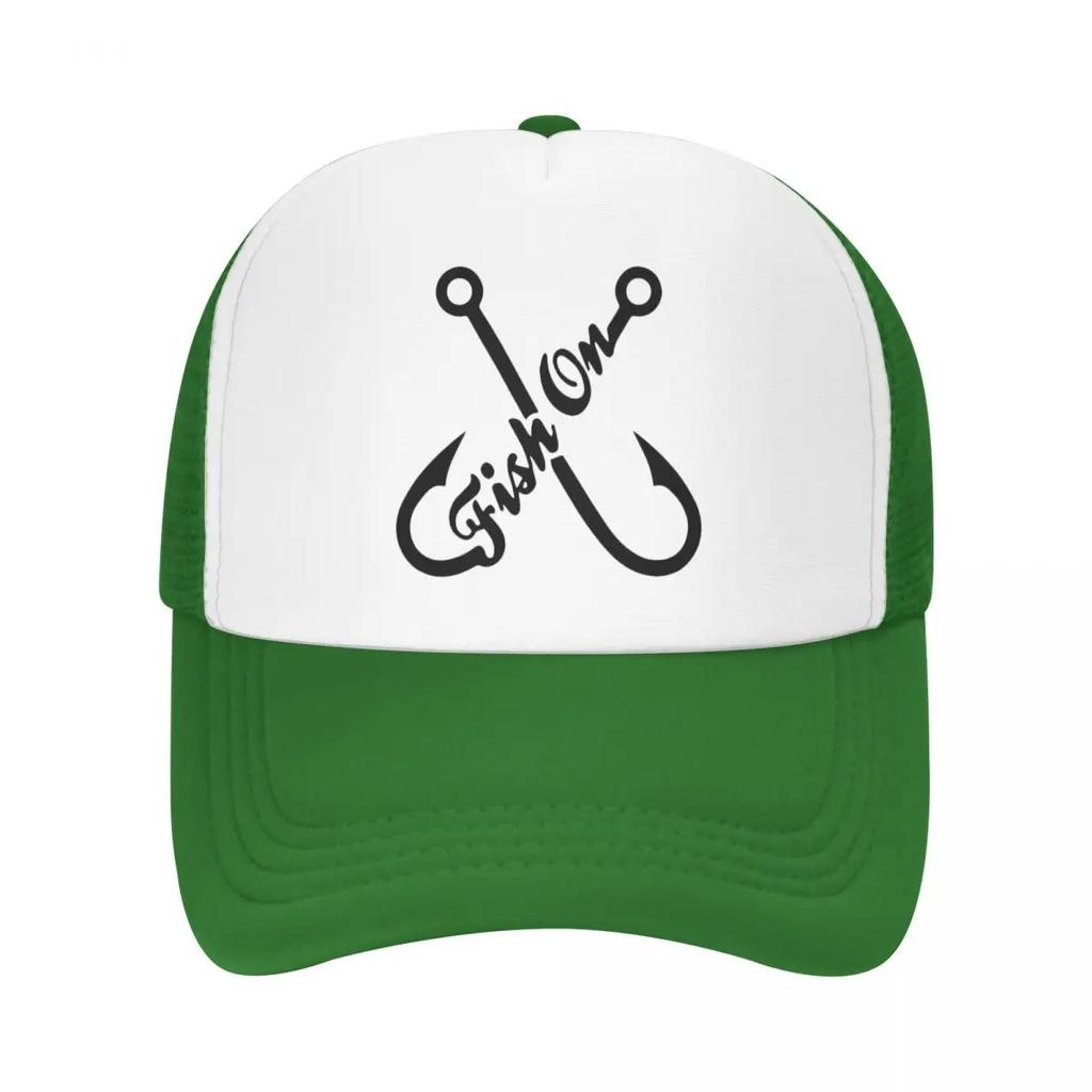 Custom Fish On Trucker Hat Women Unisex Adjustable Adult FisherUnisex Fishing Baseball Cap Summer Dad Hat